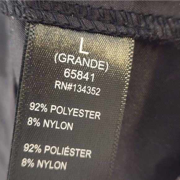 Ambiance L Black Lightweight Pockets Zipper Asymmetrical Women's Jacket Hoodie - Picture 4 of 9